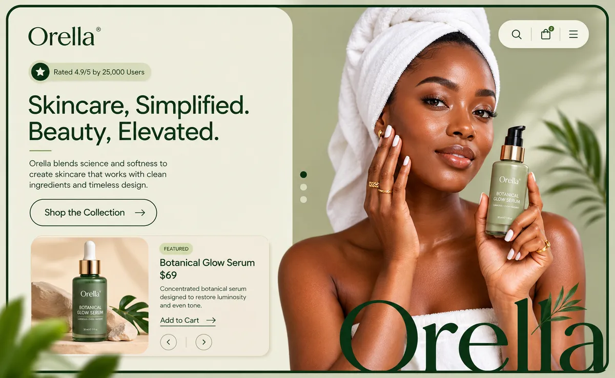 Example of a modern online store website we can build
